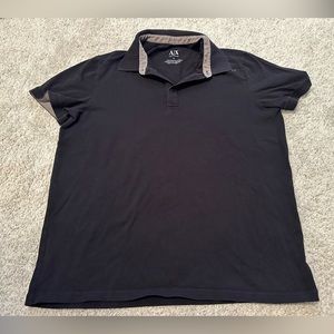 Armani Exchange - Men’s Black Polo Shirt - Size Large